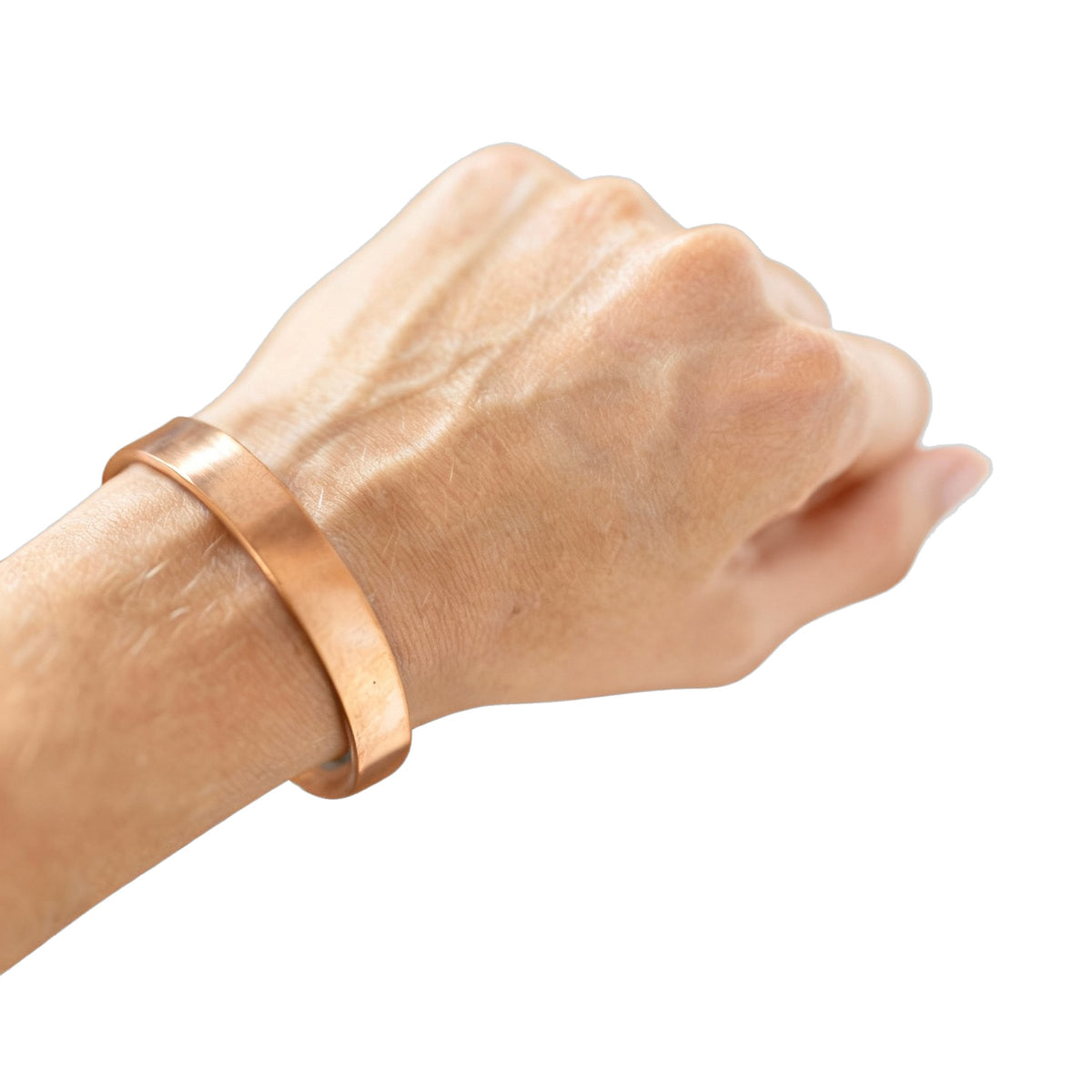 Kopero Koperen Armband Glad om de pols, platte cuff van puur koper