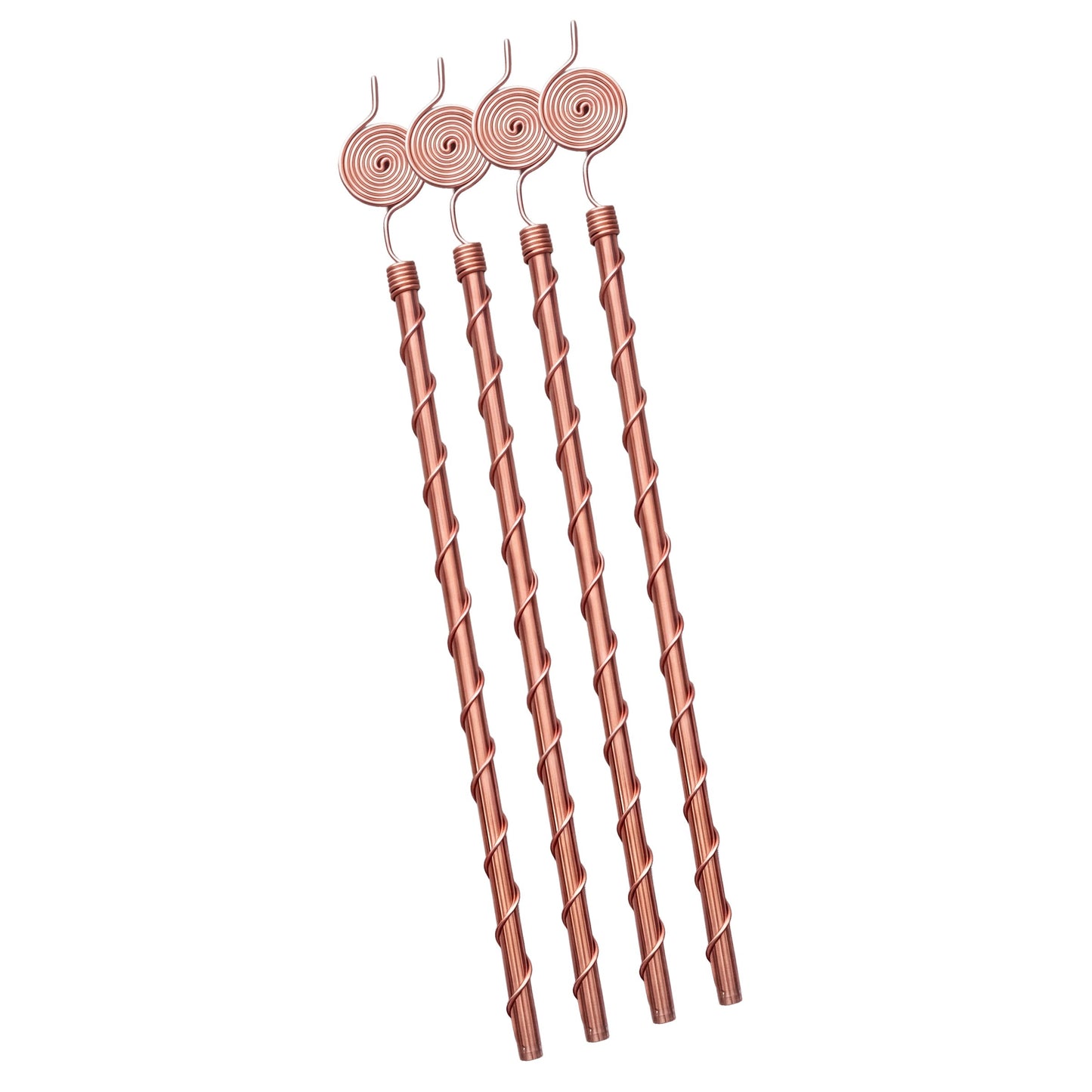 Kopero Elektrocultuur 60 cm, vier koperen antennes van puur koper, productfoto op witte achtergrond