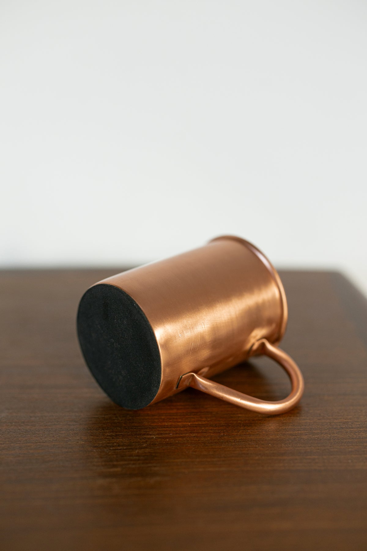 Kopero Premium kopparmugg Slät liggande, med filtbotten synlig