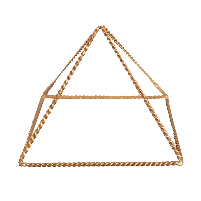 Kopero Kopparpyramid Energizer Tvinnad Stor (23,56 cm) av tvinnad koppartråd, produktfoto mot vit bakgrund