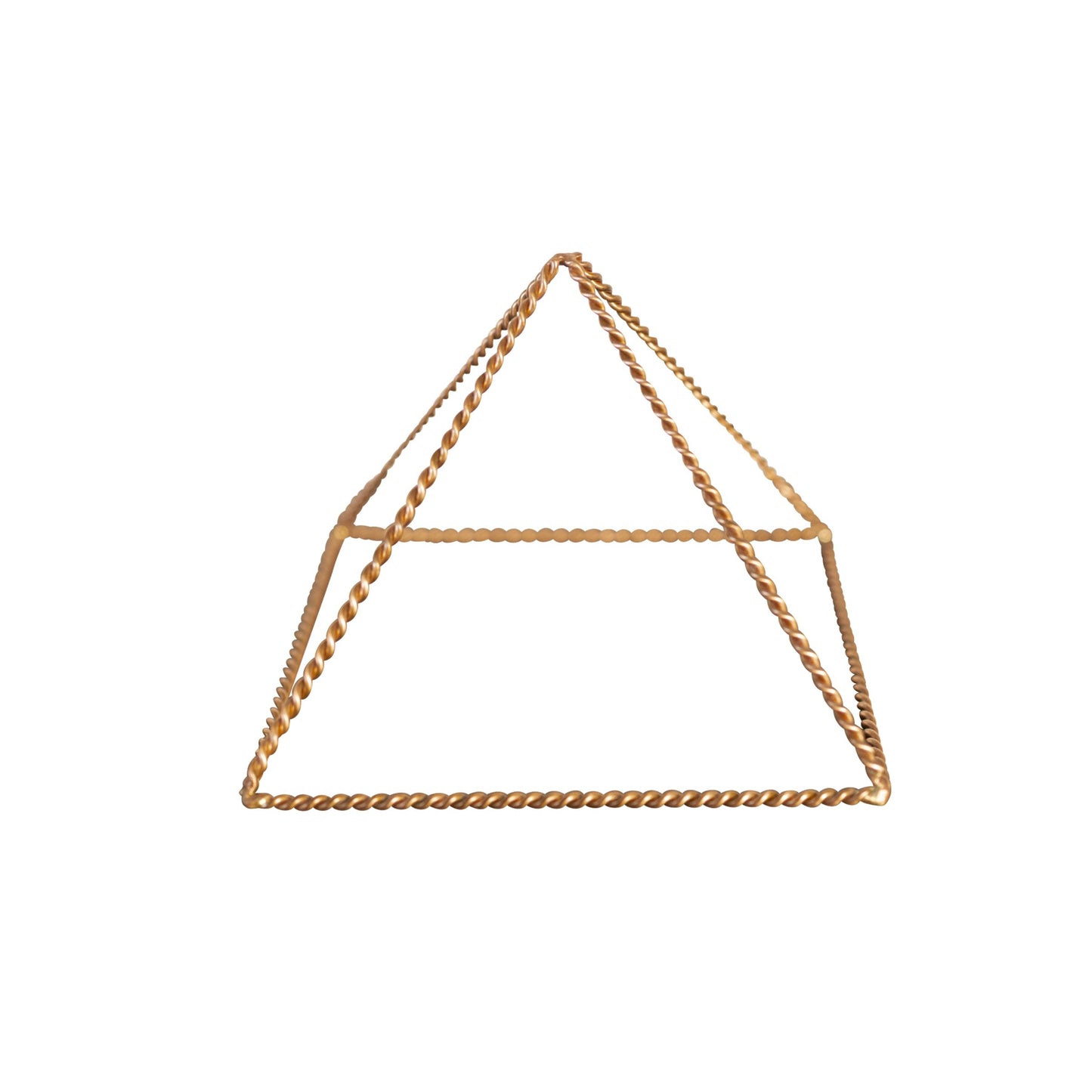 Kopero Kopparpyramid Energizer Tvinnad Liten (14,56 cm) av tvinnad koppartråd, produktfoto mot vit bakgrund